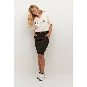 NWT KAFFE KALEA BLACK RIVET SKIRT